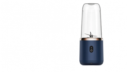 Tobenu portable blender on a white background, showing the 6-blade assembly and USB-C port
