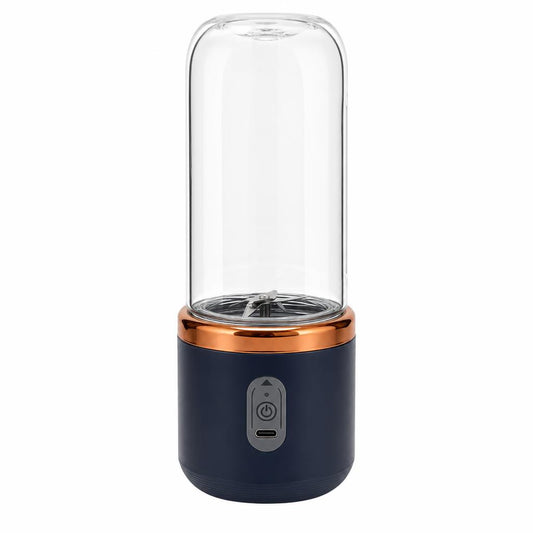 Tobenu portable blender, navy and copper, clean studio shot